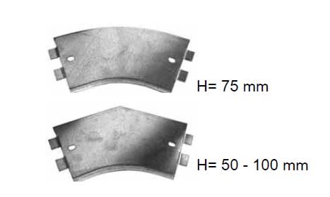 LUCIANO RUSSO SRL - LRSCCRP30Z4 COP. CURVA PIANA 45 300X20MM SENDZIMIR