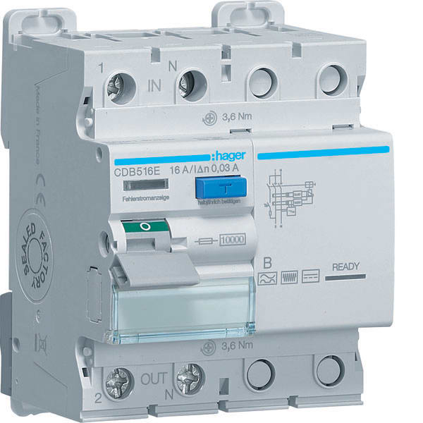 HAGER - HAGCDB516E INT DIFF ACC 2P 30MA 16A B 4M