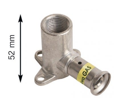 HENCO - CAPPELLOTTO - CPL2PG2605 TERMINALE C/STAFFA OTTONE X GAS 26X3/4