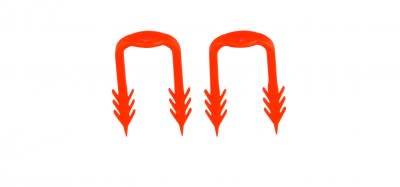 HENCO - CAPPELLOTTO - CPLUFHUPCUP10 CLIP PER PANNELLI A NOCCHE CF. 100 PZ