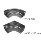 LUCIANO RUSSO SRL - LRSCRP40I9 CURVA PIANA 90 + COP 400X75MM INOX