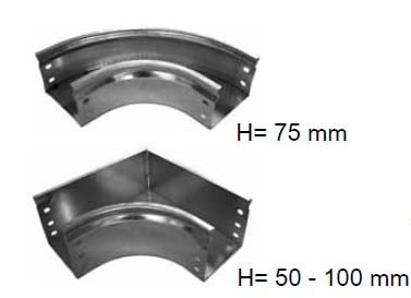 LUCIANO RUSSO SRL - LRSCRP15I9 CURVA PIANA 90 + COP 150X75MM INOX