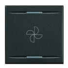 BTICINO - BTIHS4911/2BC AXOLUTE - COPRIT ASPIRATORE 2 MOD SCURO