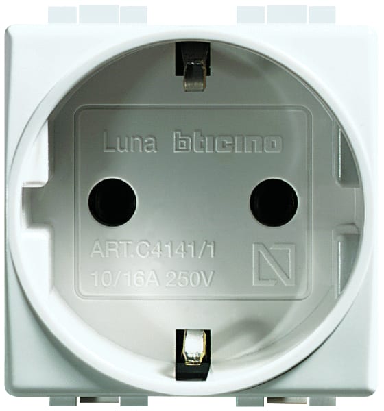 BTICINO - BTIC4141 LUNA - PRESA UNEL 2P+T 16A