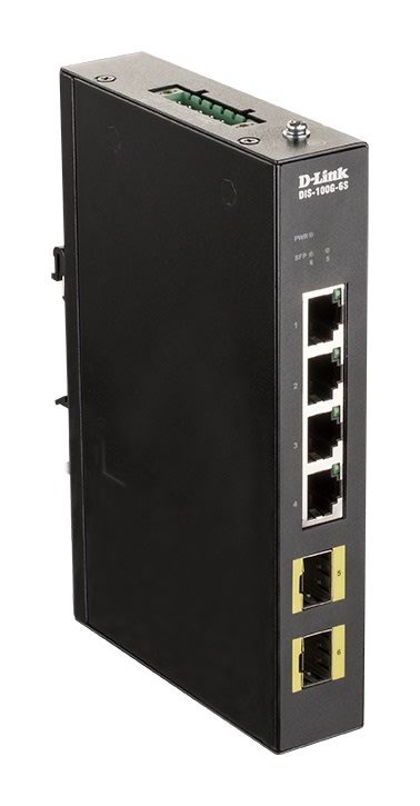 D-LINK MEDITERRANEO - DLKDIS-100G-6S SWITCH INDUSTRIAL NONGEST 4XGB, 2XSFP