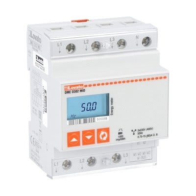 LOVATO - LOVDMED302MID CONTATORE ENERGIA TRIFASE 80A, 4U, MBUS