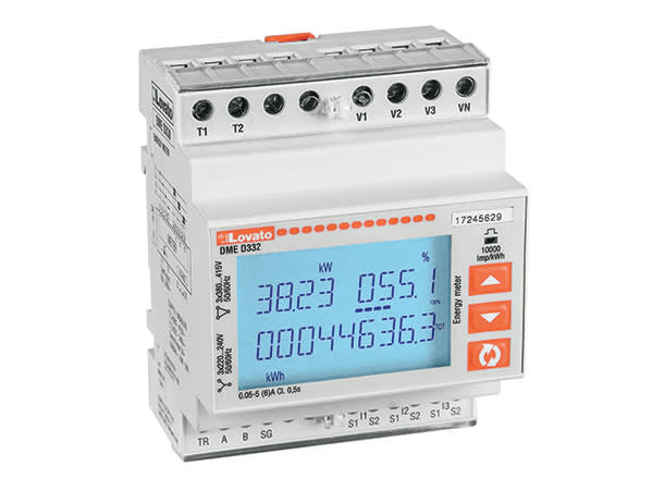 LOVATO - LOVDMED332 CONTATORE ENERGIA TRIFASE /5A, 4U, MBUS