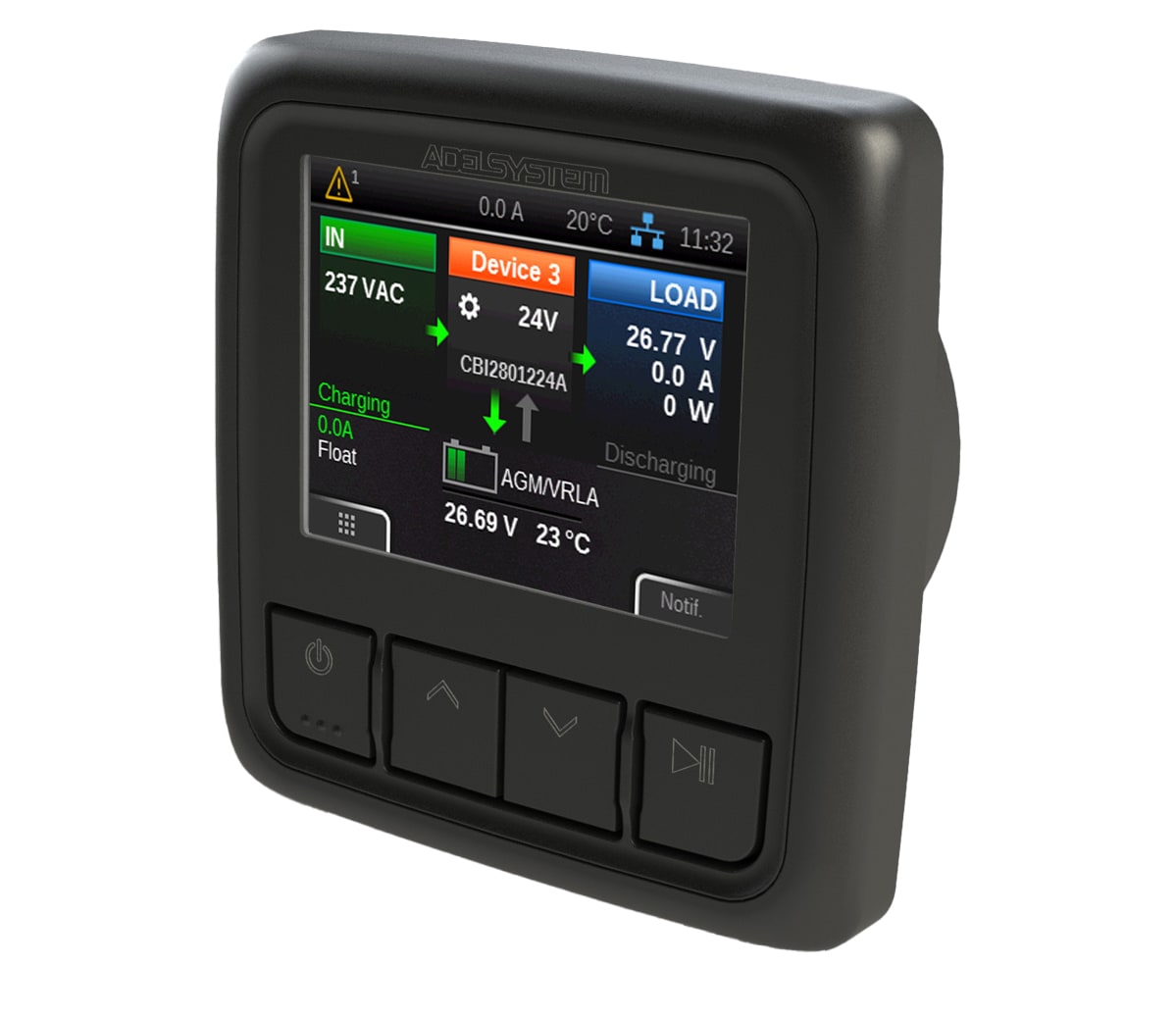 ADEL SYSTEM SRL - ADYDPY351 DISPLAY 3.5 ETHERNET SNMP,TCP/IP