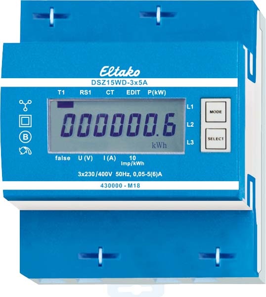 ELTAKO - EAK28305015 CONTATORE TRIFASE MID 3X5A CON TA
