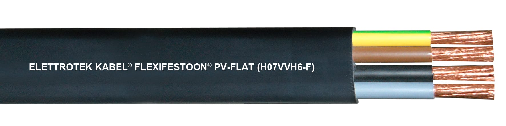 ELETTROTEK KABEL SPA - EKB03050E70241M15 PV-FLAT H07VVH6-F BLACK 24G1.50