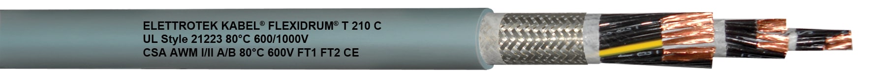 ELETTROTEK KABEL SPA - EKB04120G40051A18 TRACK T210C GREY 5GAWG18