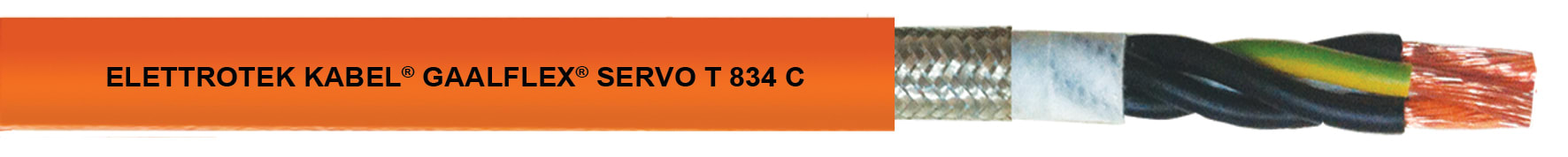 ELETTROTEK KABEL SPA - EKB37080HG0041A12 SERVO T 834 C ORANGE 4GAWG12