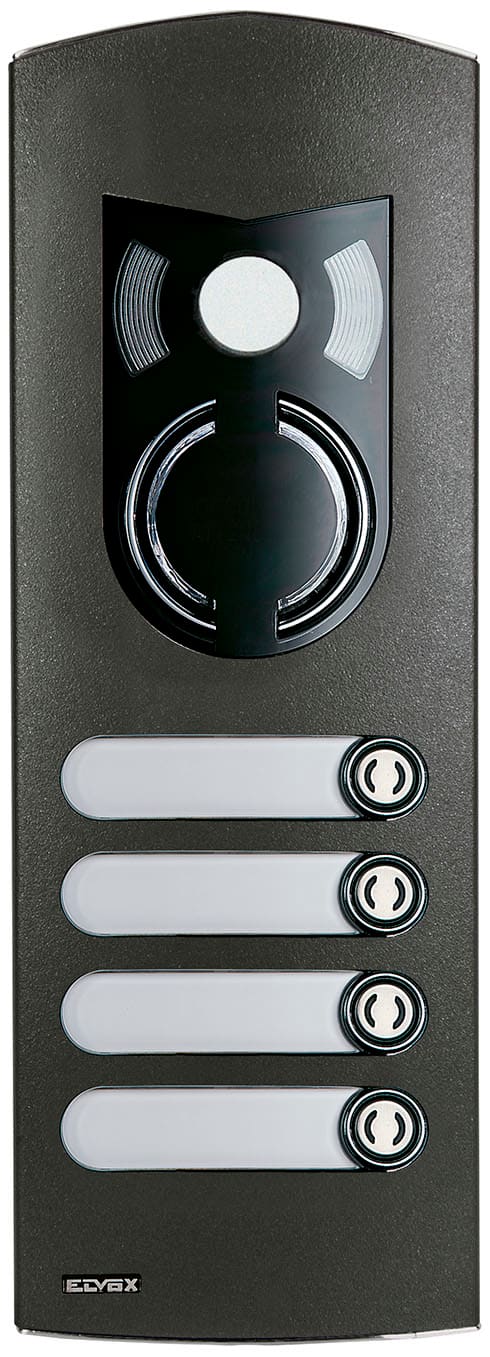 VIMAR SPA - VIW1224/35 Placca a/v 2M IK10 4 tasti grigio sablé