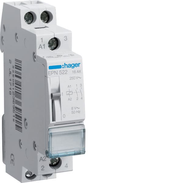 HAGER - HAGEPN522 RELE PASSO-PASSO 16A 8V 2NA 1M