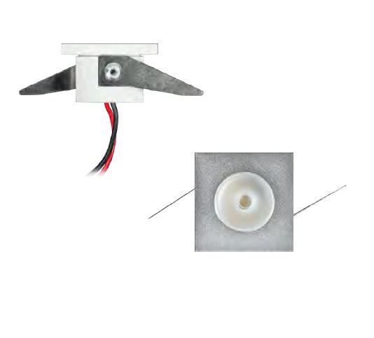 BOBOLI IN LUCE SRL - BBXDL2LQSC PETIT QUADRO 2W 230V ALLUMINIO SATIN.300