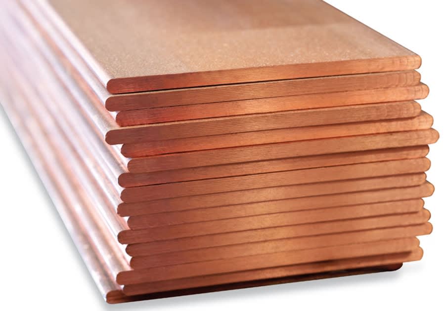 BARRE DI RAME - F10BAR10X80SA BARRA RAME 10X80 SPIGOLI ARROTOND