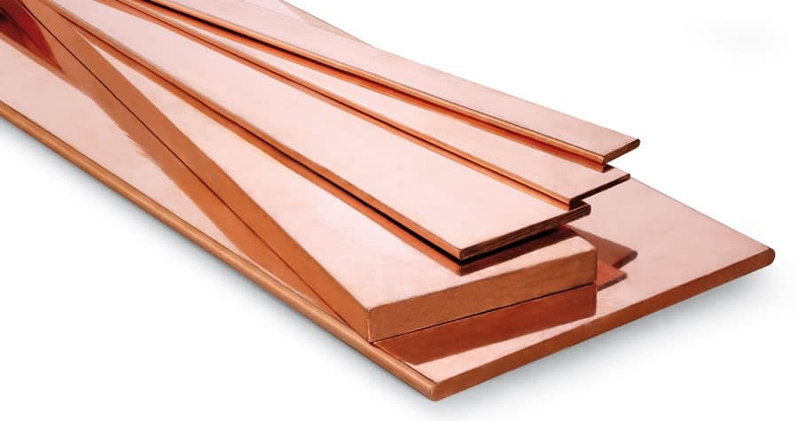 BARRE DI RAME - F10BAR8X50SV BARRA RAME 8X50 SPIGOLI VIVI