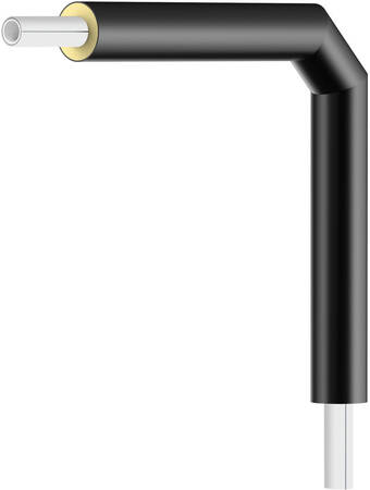 AQUATECNIK SPA - AQK63128UPLC GOMITO 90° ISO FIBER-COND LUNGO -SDR 11