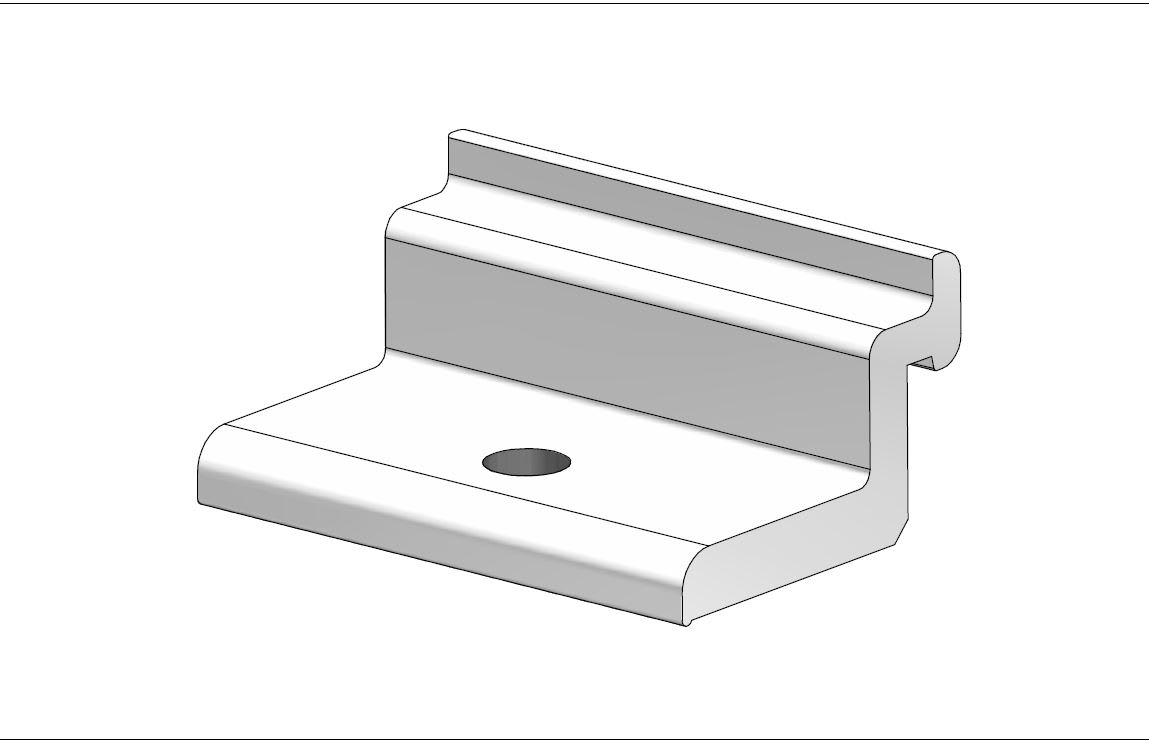 ALUSISTEMI - ALUFTL0778 MORSETTO FERMALONGHERONE HP - SENZA VITE