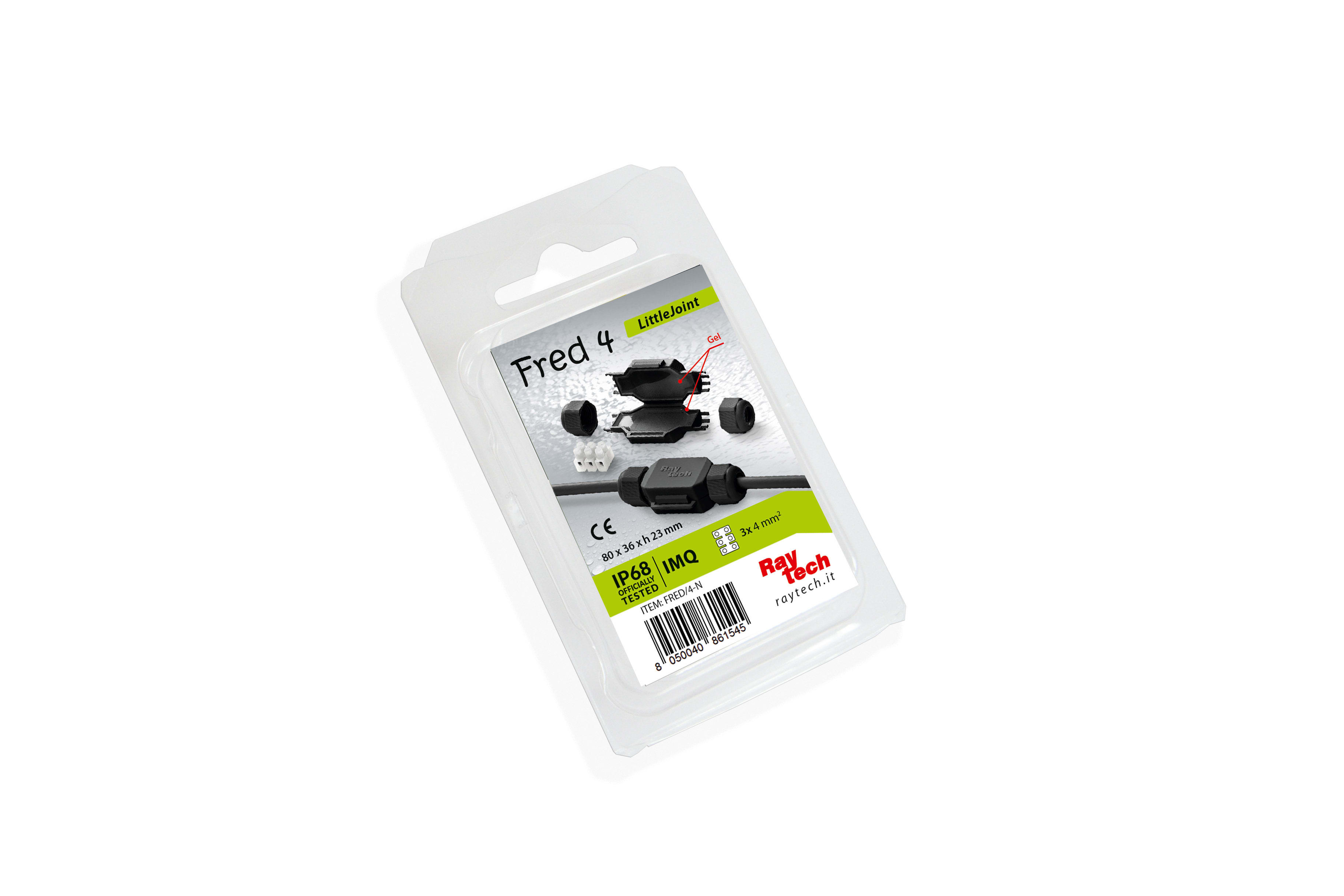 RAYTECH SRL - RYTFRED/4-N FRED 4 NERO GIUNTO IN GEL + MORS (CF 1 P