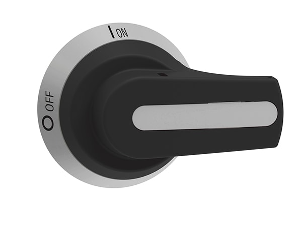 LOVATO - LOVGAX66NB MANIGLIA BLOCCOPORTA NERA LEVA 65MM