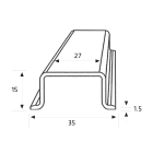 CONTACT ITALIA SRL - IICGD35GNB Guida Din Omega Alta 35 Mm Sfz