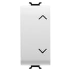 GEWISS - GEWGW10121 COMMUTATORE UNIPOLARE 250V ac - 10AX - NEUTRO - SIMBOLO SU-GIU' - 1 MODULO - BIANCO LUCIDO - CHORUSMART