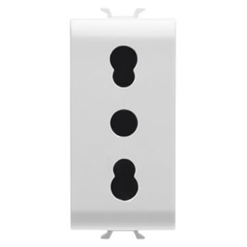 GEWISS - GEWGW10203 PRESA 1M 2P+T 16A BIV.P17-11 ST.ITA.BIA.