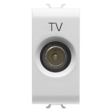 GEWISS - GEWGW10362 PRESA TV 1M PASS.5DB C.MASC.9,5MM BIANCO