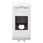 GEWISS - GEWGW10401 PRESA TELEFONICA STANDARD INTERNAZIONALE - RJ11 - MORSETTI A VITE - 1 MODULO - BIANCO LUCIDO - CHORUSMART