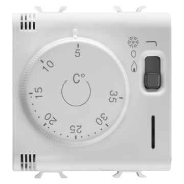 GEWISS - GEWGW10705 TERMOSTATO - 230V ac 50/60Hz - 2 MODULI - BIANCO LUCIDO - CHORUSMART