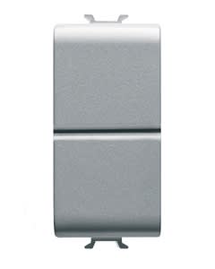 GEWISS - GEWGW14141 PULSANTE UNIP.DOPPIO NA 16A TITANIO