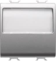 GEWISS - GEWGW14191 PULS.2M 1P NA 10A TARGA PORTAN.ILL.TIT.