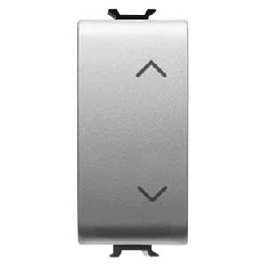 GEWISS - GEWGW14914 PULSANTE ELETTRONICO SOFT-CLICK - DOPPIO - PER INTERFACCE CONTATTI BUS - 1P 2NA/NC PRIVO DI POTENZIALE - 1 MODULO - TITANIO - CHORUSMART