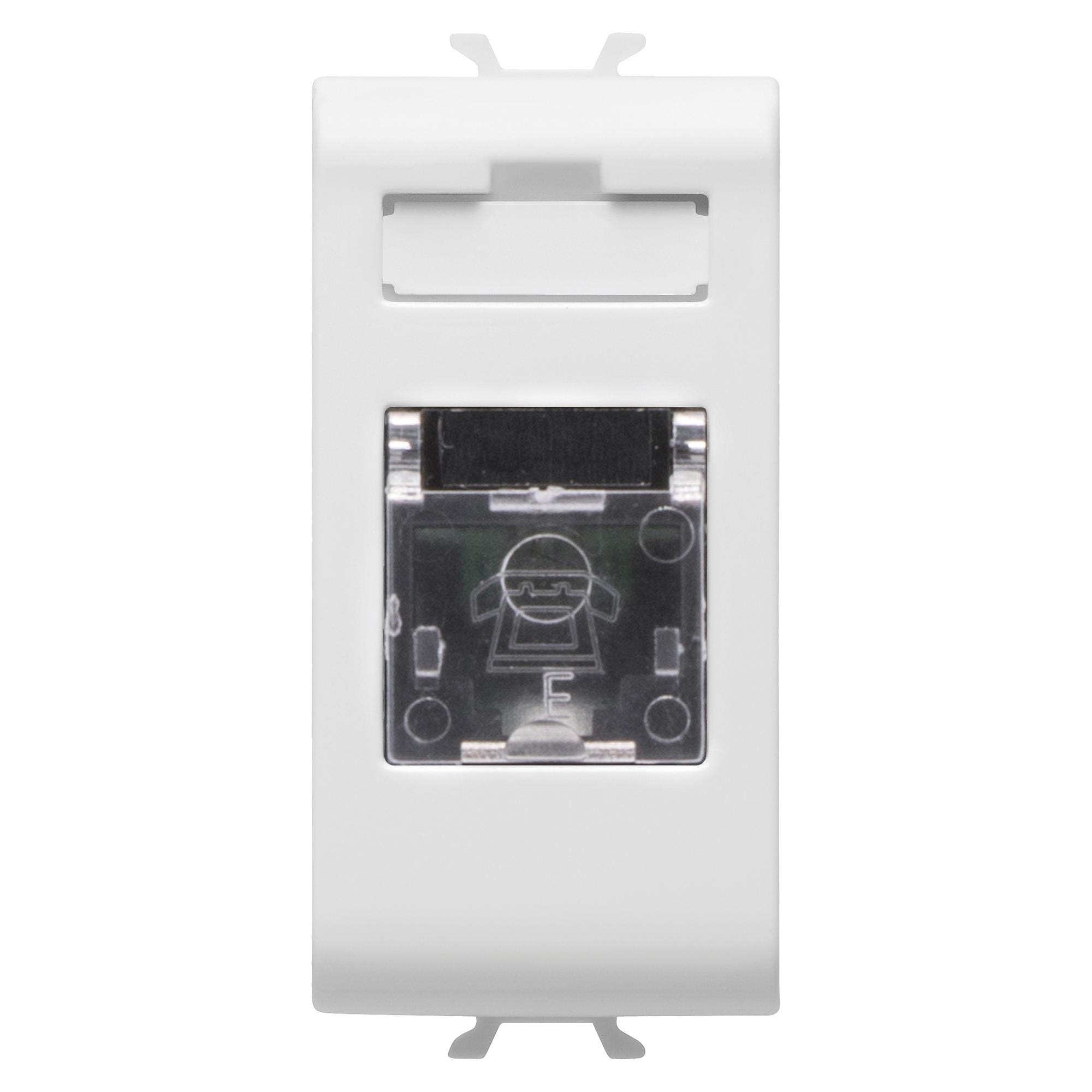 GEWISS - GEWGW15401 PRESA TELEFONICA STANDARD INTERNAZIONALE - RJ11 - MORSETTI A VITE - 1 MODULO - BIANCO SATINATO - CHORUSMART