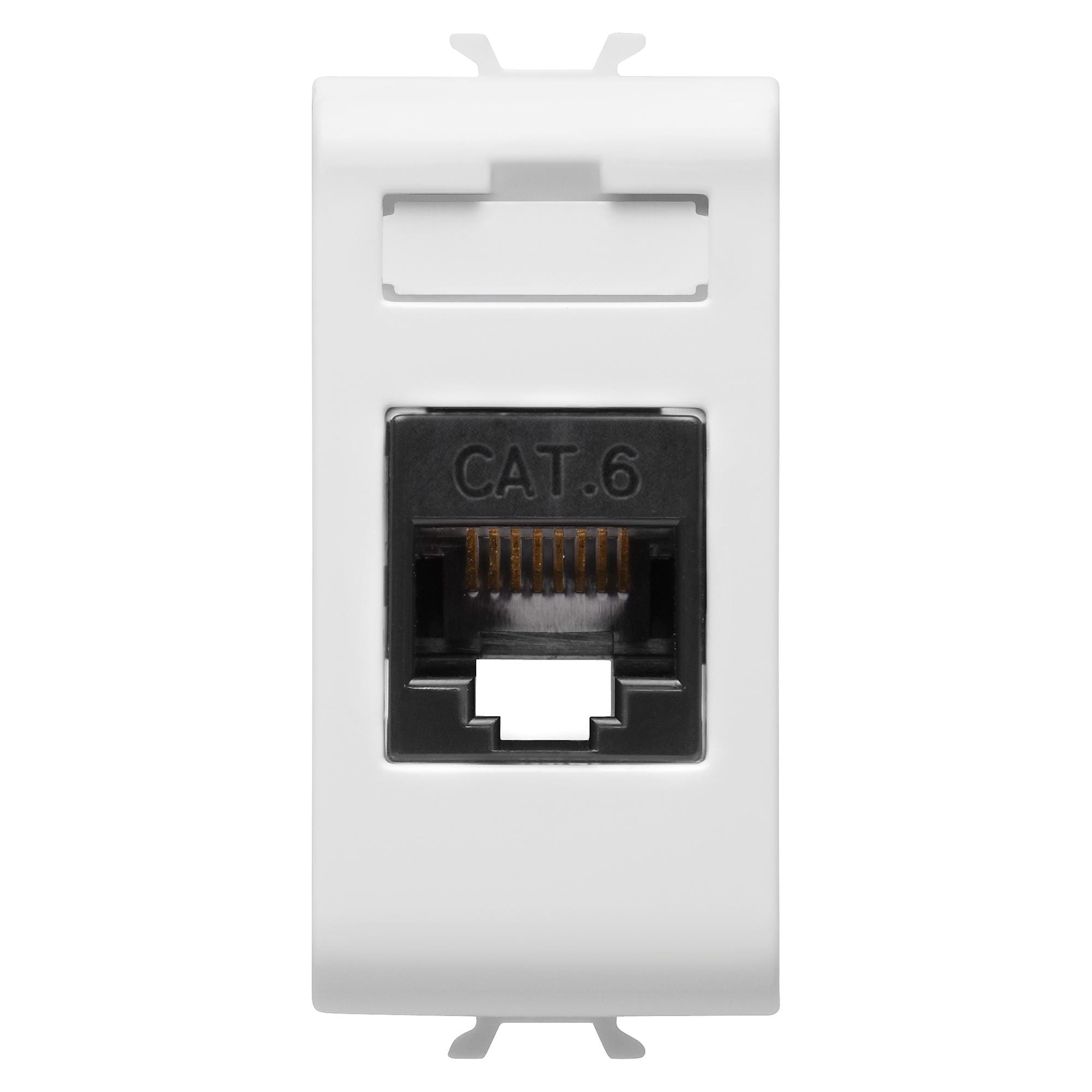 GEWISS - GEWGW15423 PRESA RJ45 - CATEGORIA 6 - UTP - 1 MODULO - CHORUSMART BIANCO SATINATO