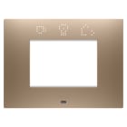 GEWISS - GEWGW16003SCS PLACCA EGO SMART 3M RAME CHIARO