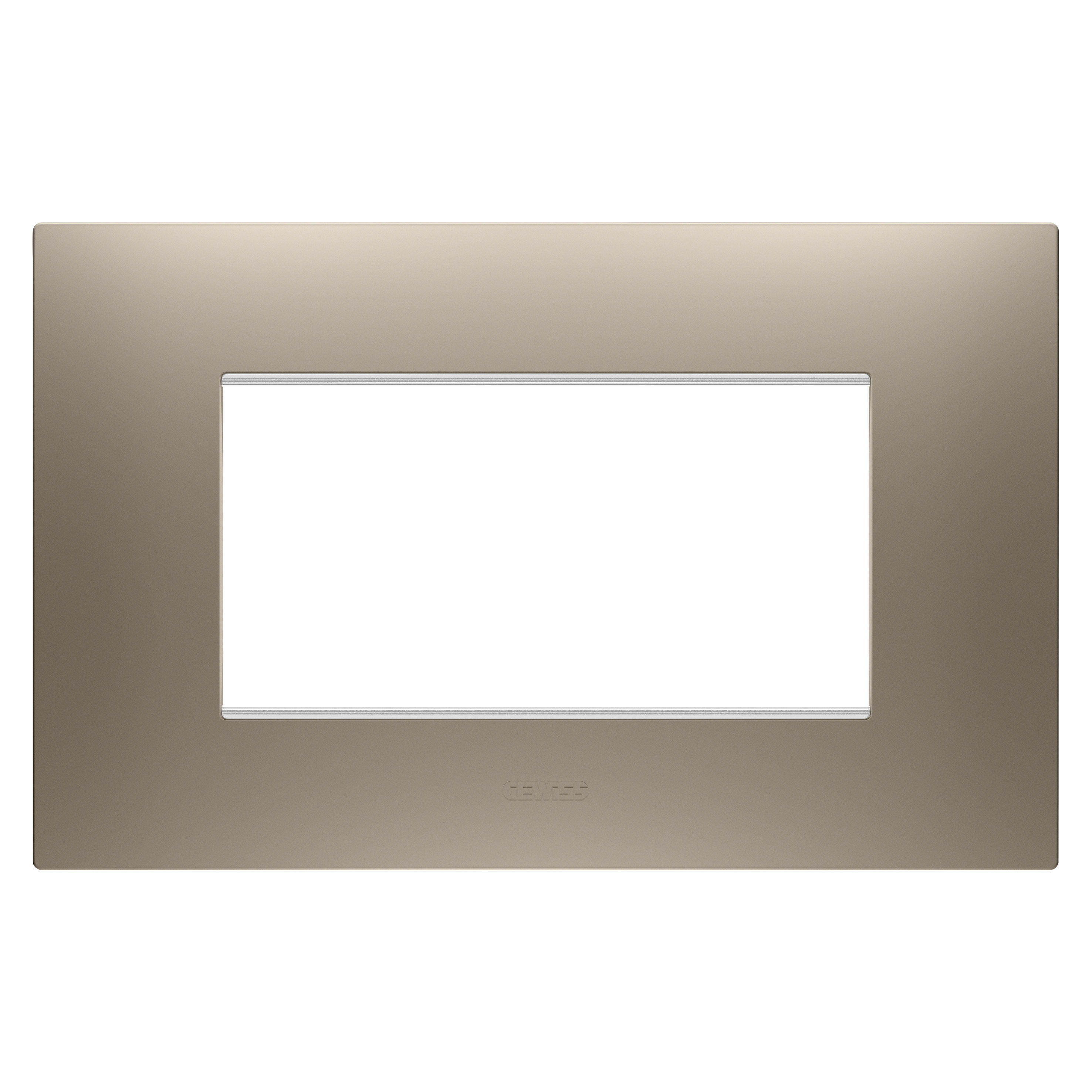 GEWISS - GEWGW16004BR PLACCA EGO 4M BRONZO CHIARO