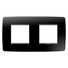 GEWISS - GEWGW16123TN PLACCA ONE INT.2+2M O.NERO TONER