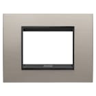 GEWISS - GEWGW16203WS PLACCA LUX 3M METAL.ALLUM.SPAZZ.LAVY