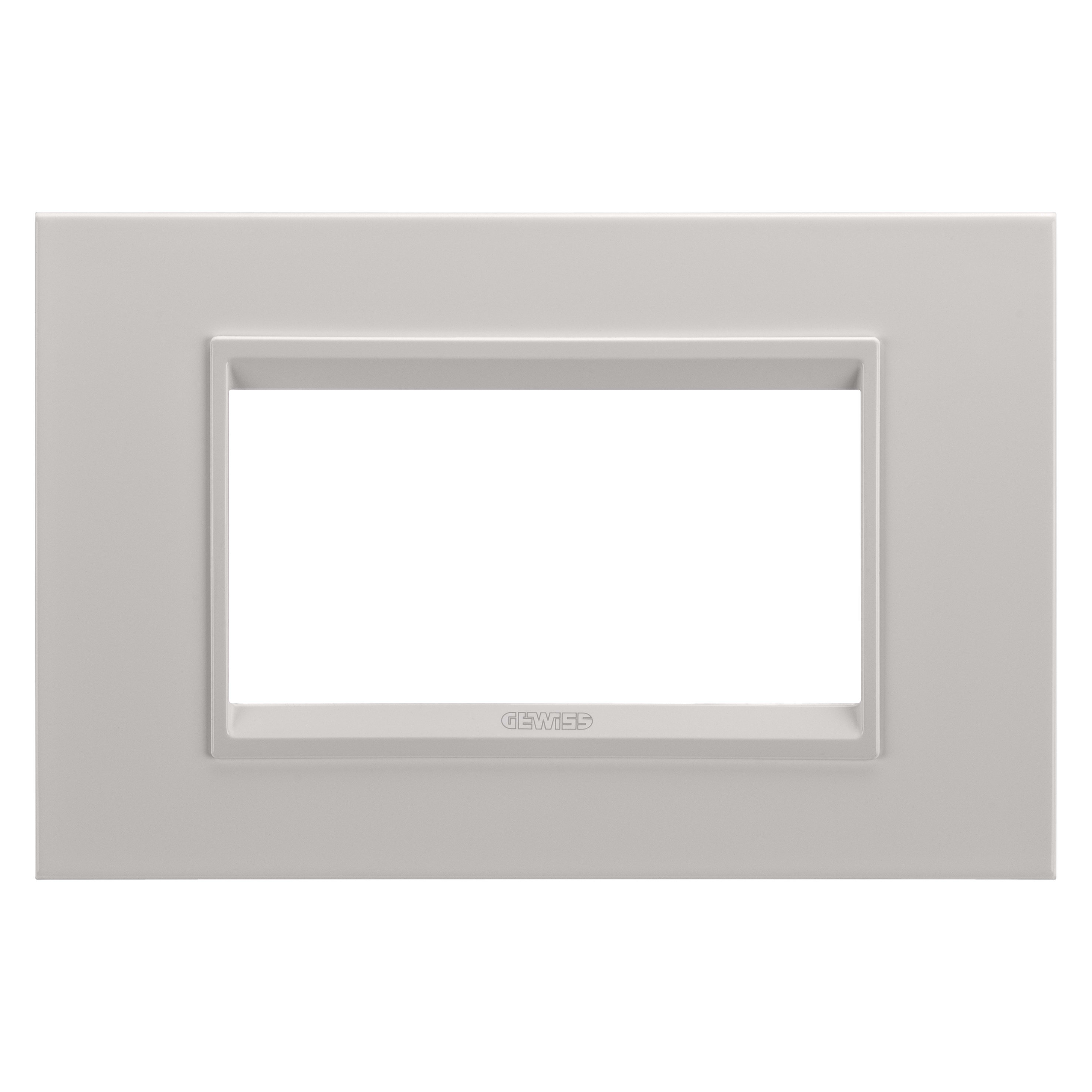 GEWISS - GEWGW16204XL PLACCA LUX 4M METAL NAT.BEIGE SAT.MONOCH