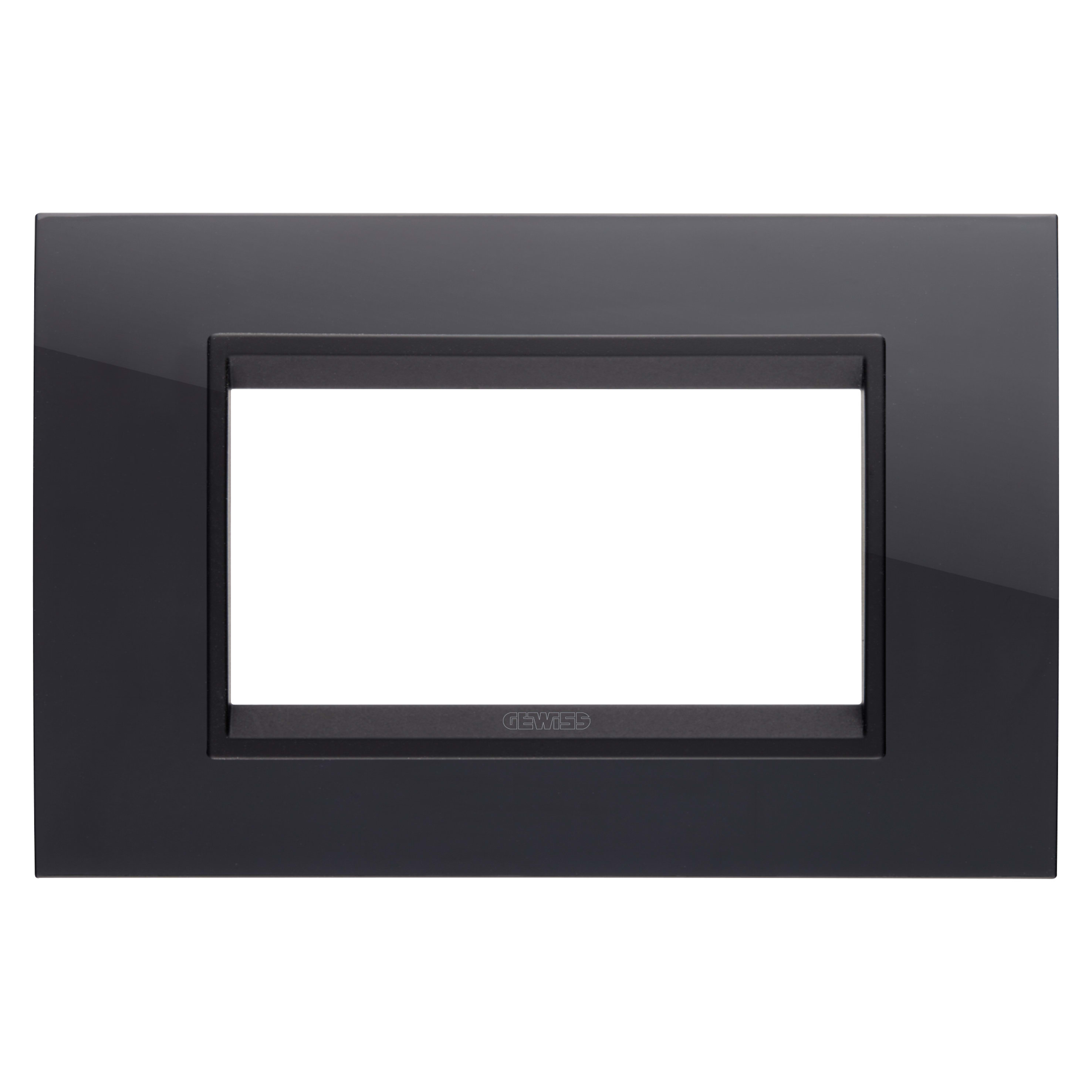 GEWISS - GEWGW16204YN PLACCA LUX 4M NERO TONER - LAVY