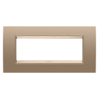 GEWISS - GEWGW16206XE PLACCA LUX 6M METALLO RAME CHIARO