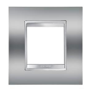 GEWISS - GEWGW16222MC PLACCA LUX INT.2P CROMO