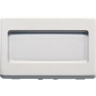 GEWISS - GEWGW20024 PULSANTE CON TARGA PORTANOME ILLUMINABILE 250V ac - NA 10A - 3 MODULI - SYSTEM WHITE
