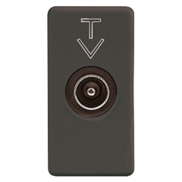 GEWISS - GEWGW21386 PRESA TV PASS.ATT.5 DB C.M.9,5MM SY/BK