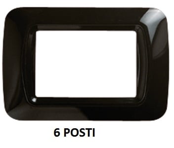 GEWISS - GEWGW22516 PLACCA 6M NERO TONER TOP SYSTEM