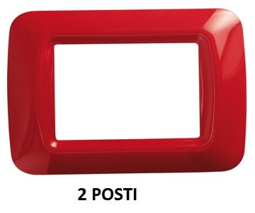 GEWISS - GEWGW22522 PLACCA 2M ROSSO GERANIO TOP SYSTEM