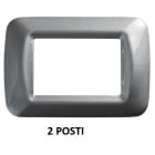 GEWISS - GEWGW22602 PLACCA 2M TITANIO METALL.TOP SYSTEM