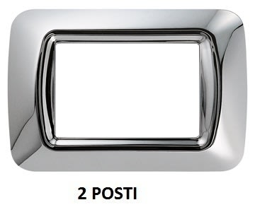 GEWISS - GEWGW22652 PLACCA 2M CROMO SOFT TOP SYSTEM